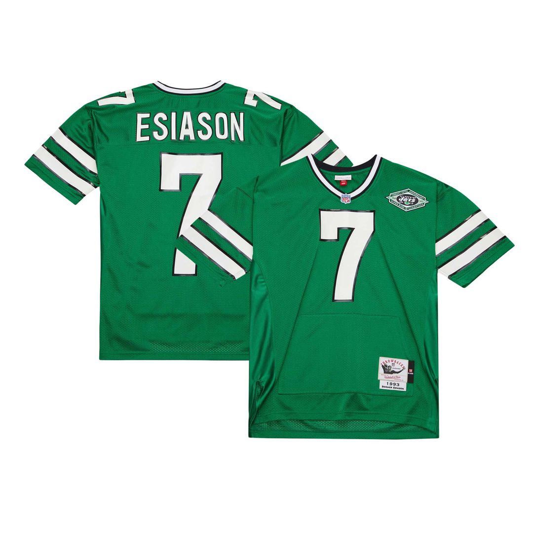 Boomer Esiason New York Jets Mitchell & Ness 1993 Authentic Throwback Retired Player Pocket Jersey - Kelly Green Official NFL Team Apparel Football Fa