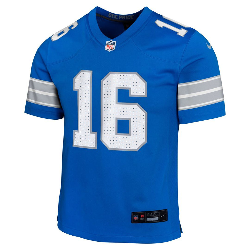 Jared Goff Detroit Lions Nike Youth Game Jersey - Blue Official NFL Team Apparel Football Fan Gear