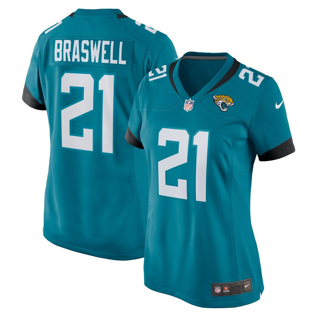 Christian Braswell Jacksonville Jaguars Nike Women's Team Game Jersey - Teal Official NFL Team Apparel Football Fan Gear