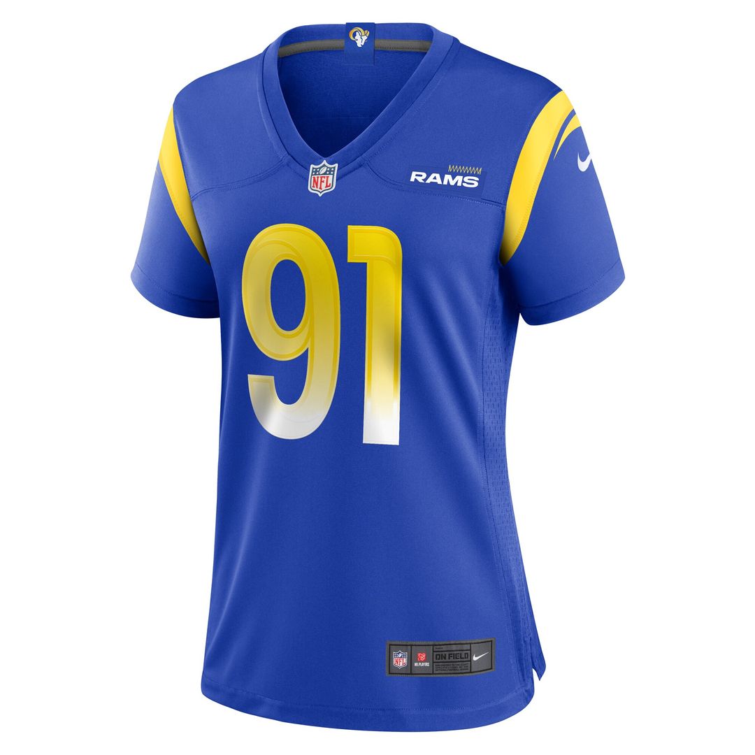 Kobie Turner Los Angeles Rams Nike Women's Home Game Jersey - Royal Official NFL Team Apparel Football Fan Gear