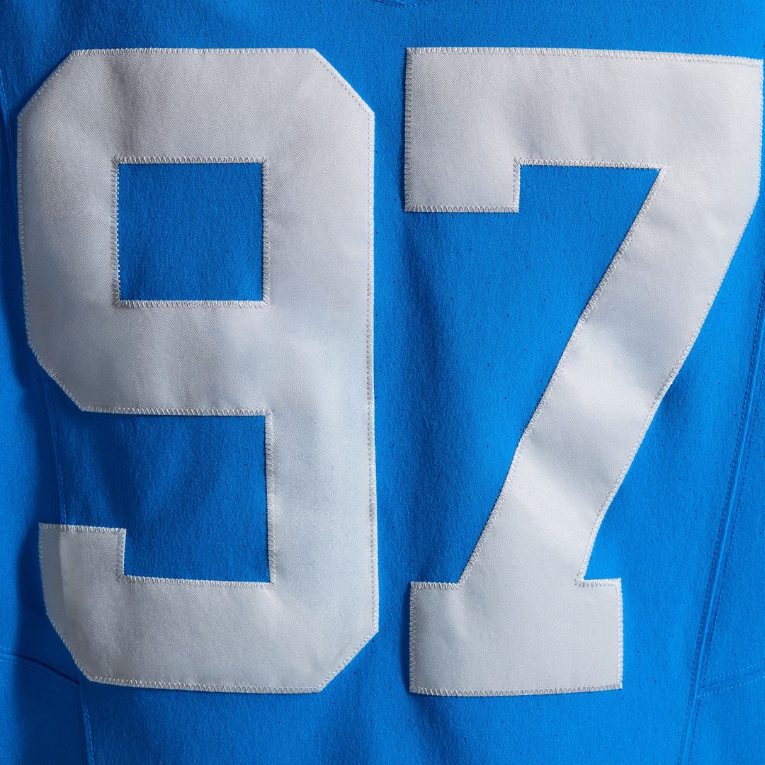 Aidan Hutchinson Detroit Lions Nike Alternate Vapor F.U.S.E. Elite Jersey - Blue Official NFL Team Apparel Football Fan Gear