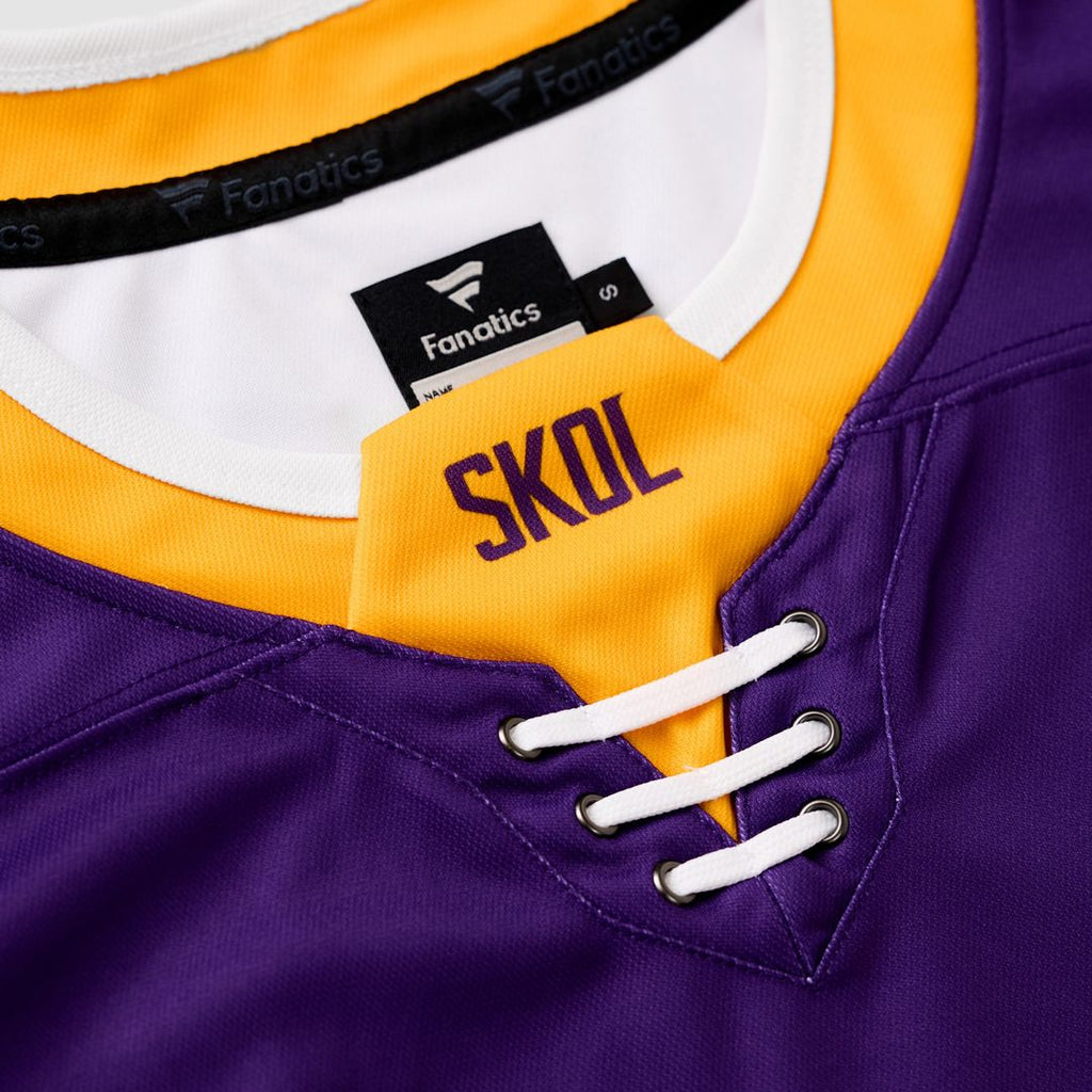 Justin Jefferson Minnesota Vikings Fanatics Hockey Jersey - Purple Official NFL Team Apparel Football Fan Gear