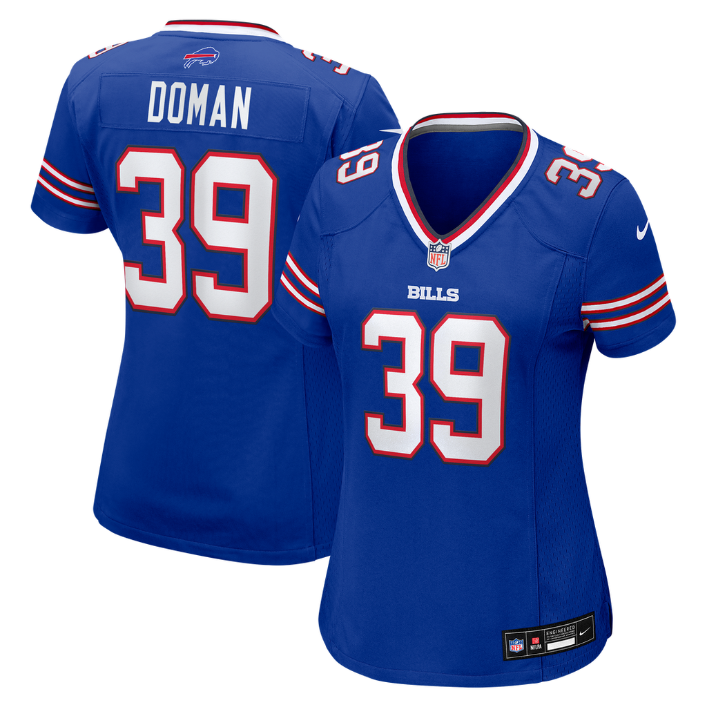 Tommy Doman Buffalo Bills Nike Women's Team Game Jersey - Royal Official NFL Team Apparel Football Fan Gear