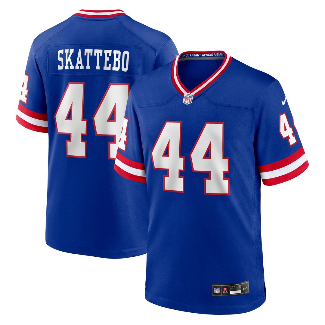 Cam Skattebo New York Giants Nike Alternate 2 Legacy Game Jersey - Royal Official NFL Team Apparel Football Fan Gear