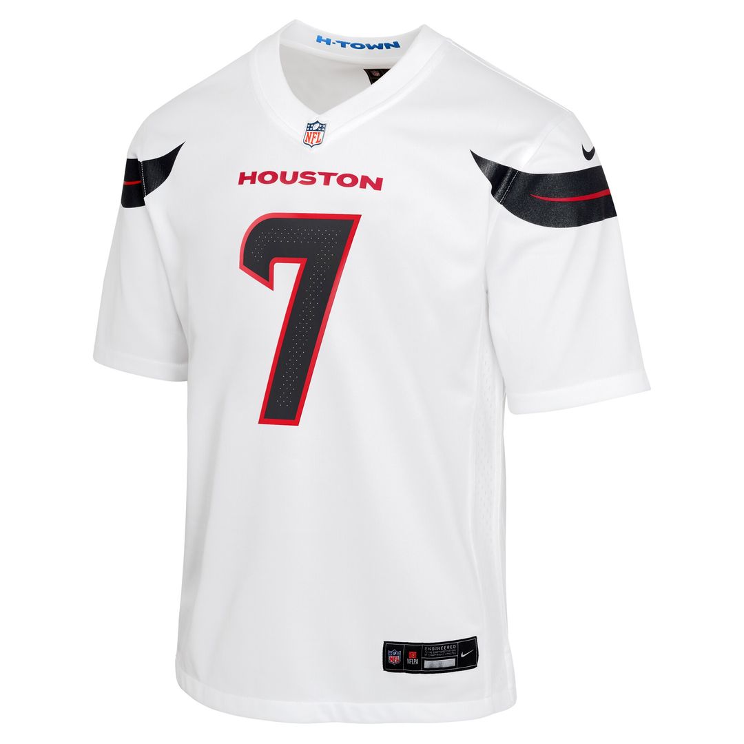C.J. Stroud Houston Texans Nike Youth Game Jersey - White Official NFL Team Apparel Football Fan Gear