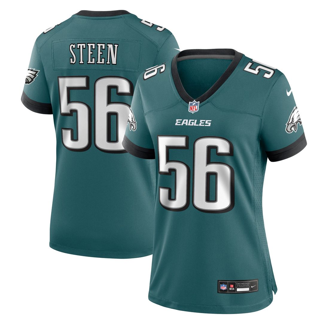 Tyler Steen Philadelphia Eagles Nike Women's Team Game Jersey - Midnight Green Official NFL Team Apparel Football Fan Gear