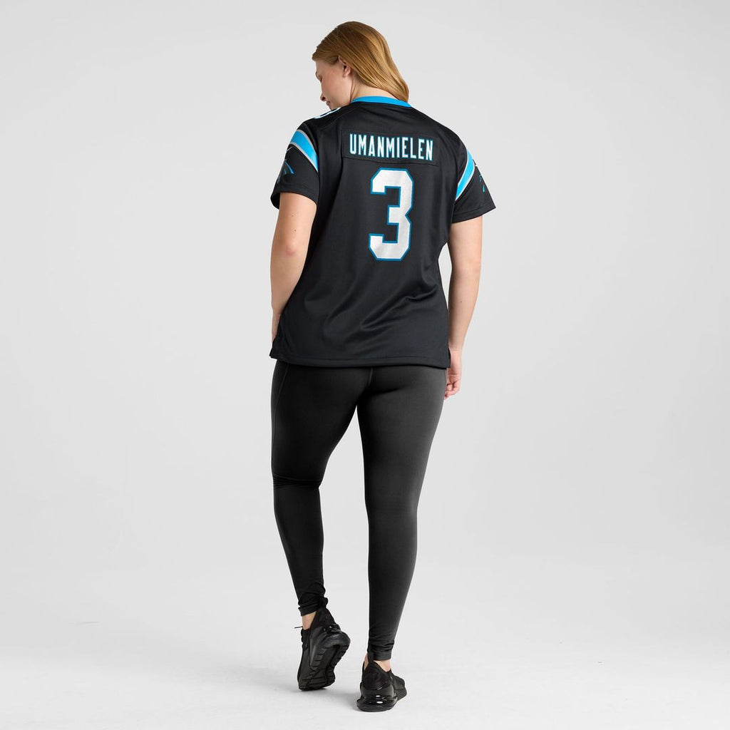 Princely Umanmielen Carolina Panthers Nike Women's Team Game Jersey - Black Official NFL Team Apparel Football Fan Gear