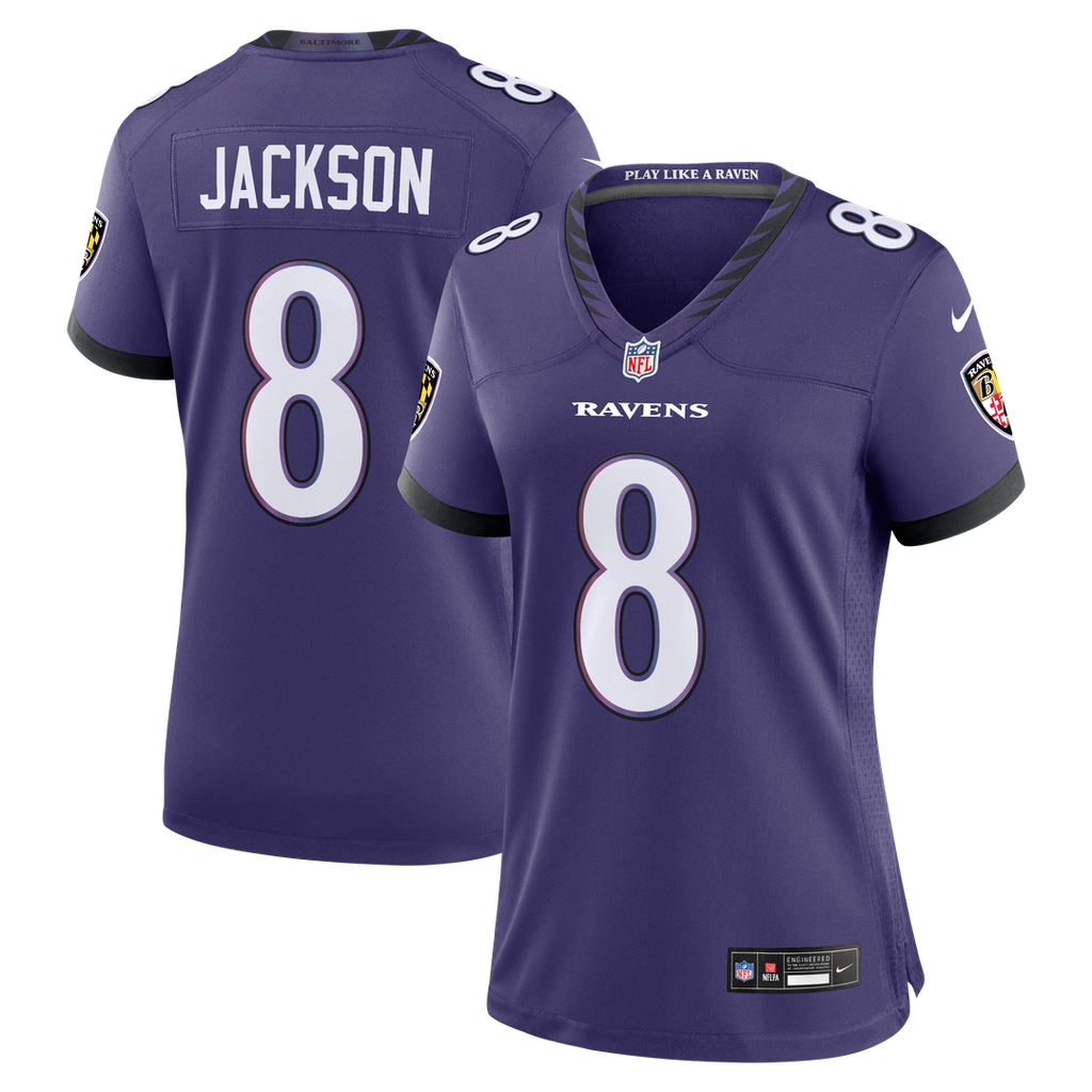Lamar Jackson Baltimore Ravens Nike Women's Team Game Jersey - Purple Official NFL Team Apparel Football Fan Gear
