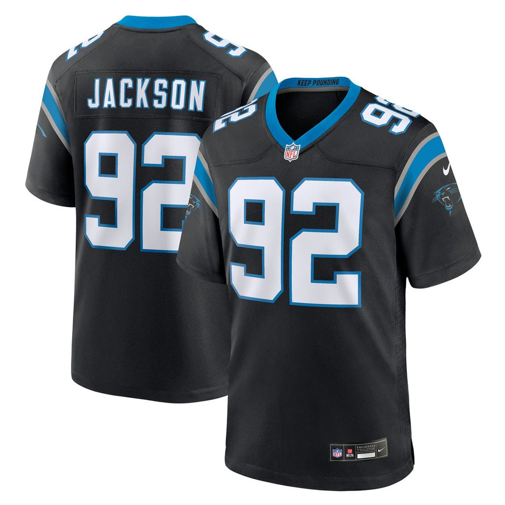 Cam Jackson Carolina Panthers Nike Team Game Jersey - Black Official NFL Team Apparel Football Fan Gear