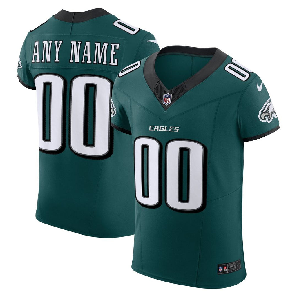 Philadelphia Eagles Nike Team Vapor F.U.S.E. Elite Custom Jersey - Midnight Green Official NFL Team Apparel Football Fan Gear