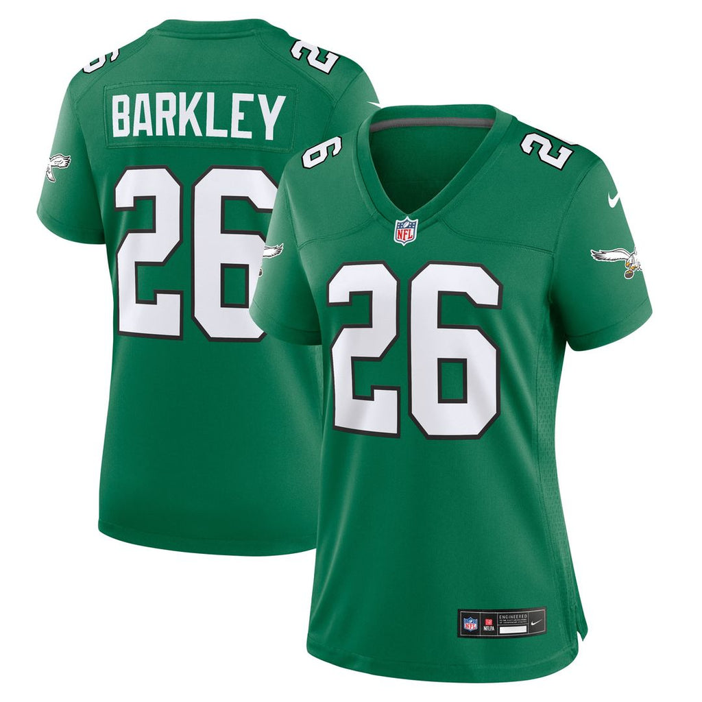 Saquon Barkley Philadelphia Eagles Nike Women's Alternate Game Jersey - Kelly Green Official NFL Team Apparel Football Fan Gear