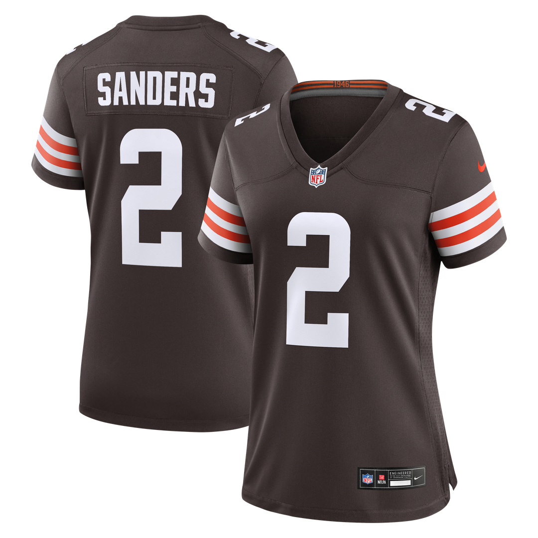 Shedeur Sanders Cleveland Browns Nike Women's Team Game Jersey - Brown Official NFL Team Apparel Football Fan Gear