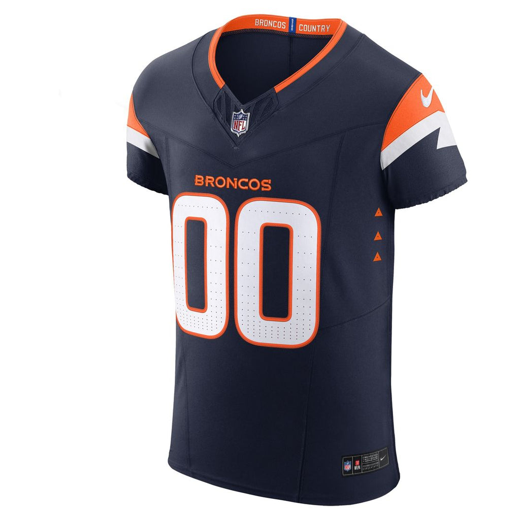Denver Broncos Nike Team Vapor F.U.S.E. Elite Custom Jersey - Orange Official NFL Team Apparel Football Fan Gear