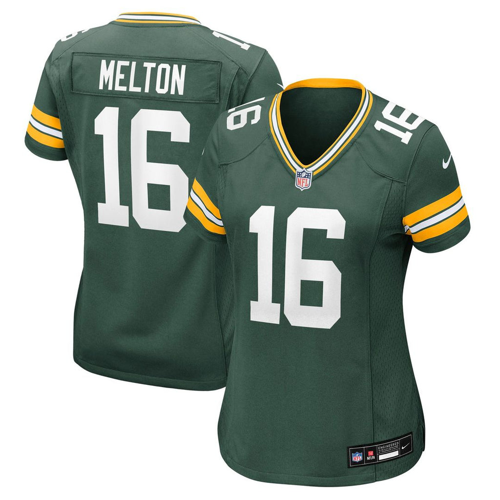 Bo Melton Green Bay Packers Nike Women's Team Game Jersey - Green Official NFL Team Apparel Football Fan Gear