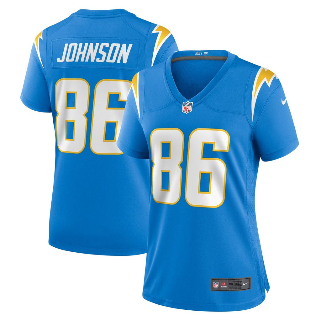 Cornelius Johnson Los Angeles Chargers Nike Women's Game Jersey - Powder Blue Official NFL Team Apparel Football Fan Gear