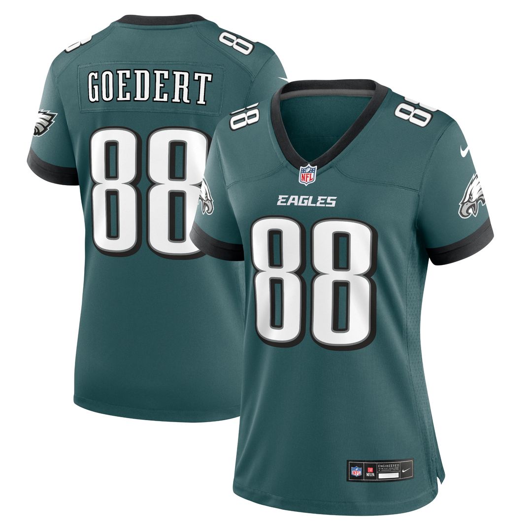 Dallas Goedert Philadelphia Eagles Nike Women's Team Game Jersey - Midnight Green Official NFL Team Apparel Football Fan Gear