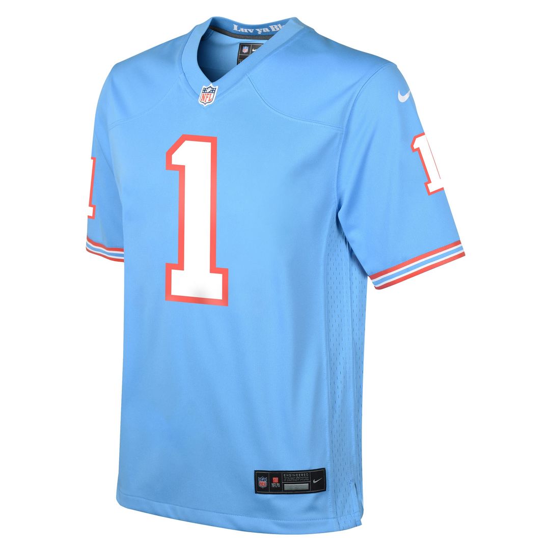 Cameron Ward Tennessee Titans Nike Youth Alternate Game Jersey - Light Blue Official NFL Team Apparel Football Fan Gear