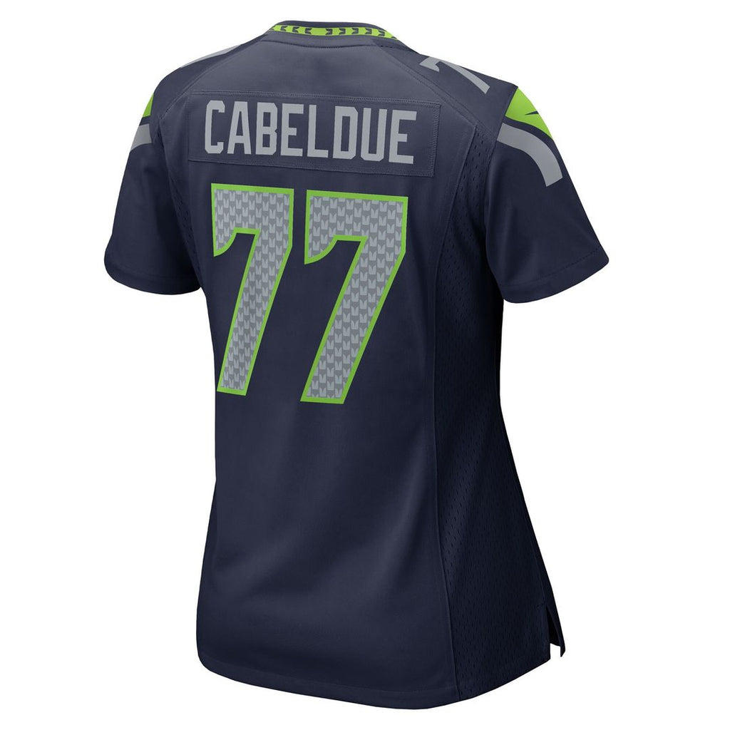 Bryce Cabeldue Seattle Seahawks Nike Women's Team Game Jersey - College Navy Official NFL Team Apparel Football Fan Gear