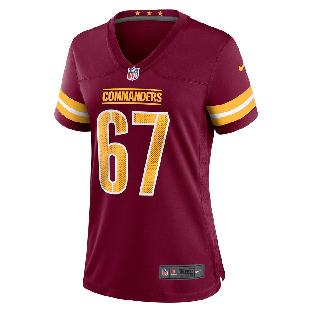 Nick Allegretti Washington Commanders Nike Women's Game Jersey - Burgundy Official NFL Team Apparel Football Fan Gear