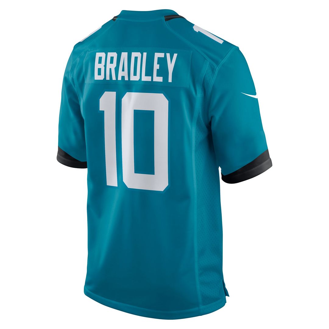 Carter Bradley Jacksonville Jaguars Nike Team Game Jersey - Teal Official NFL Team Apparel Football Fan Gear