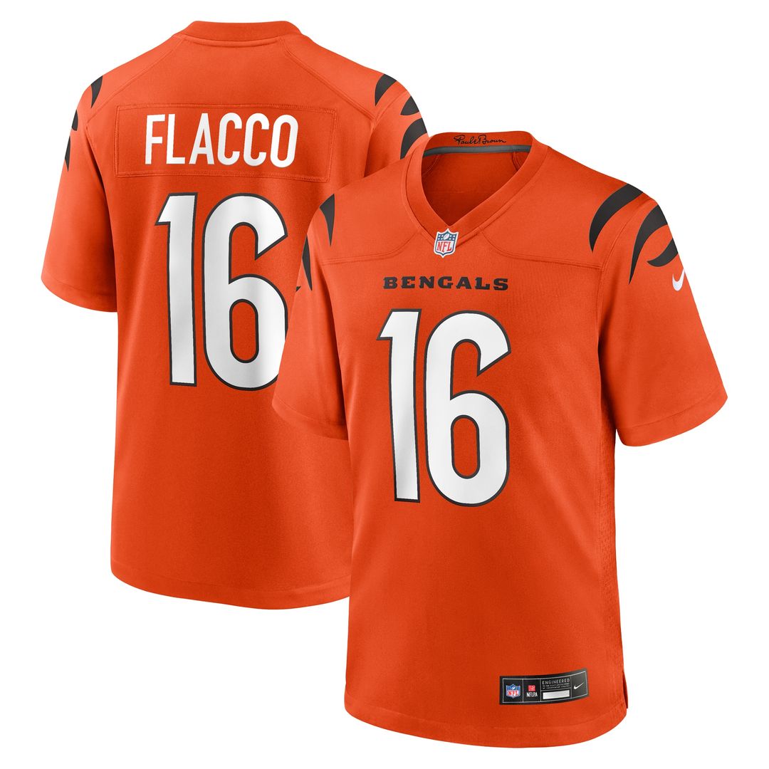 Joe Flacco Cincinnati Bengals Nike Game Jersey - White Official NFL Team Apparel Football Fan Gear
