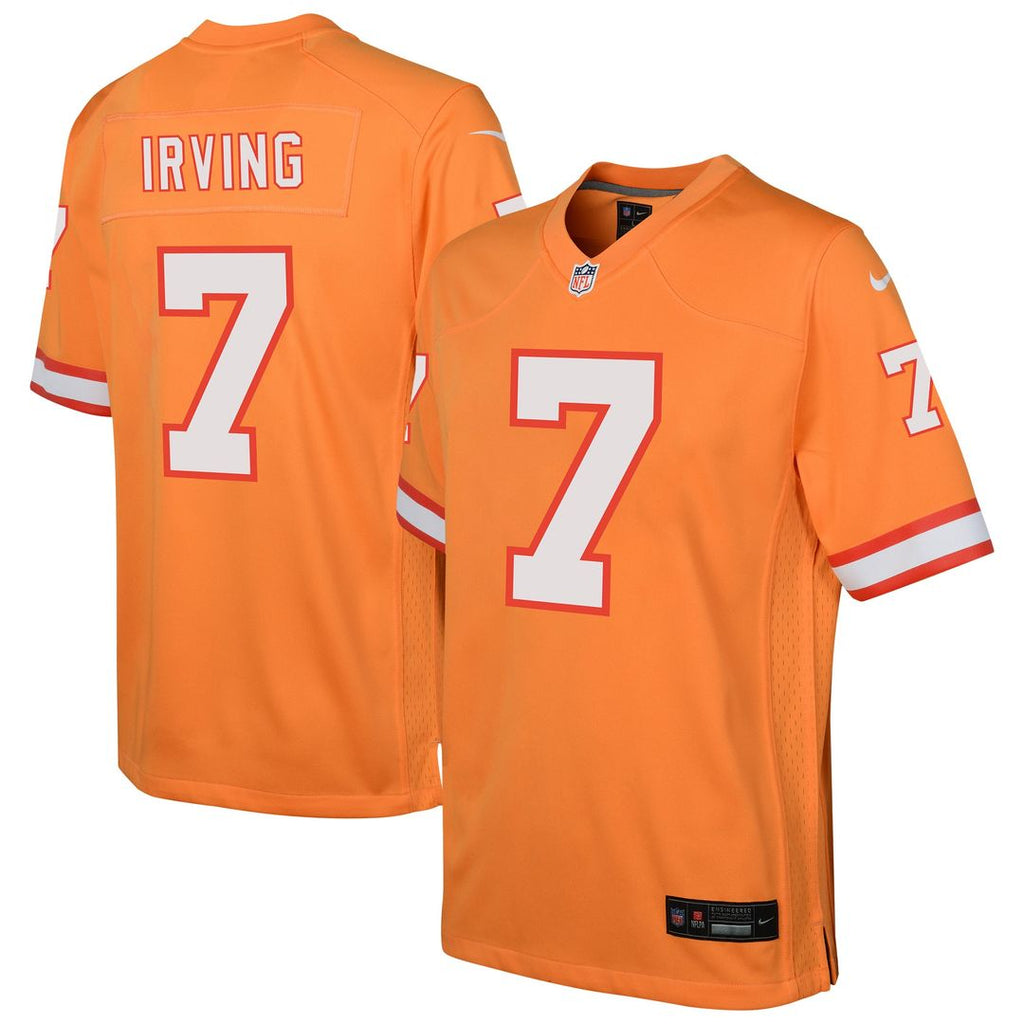 Bucky Irving Tampa Bay Buccaneers Nike Youth Alternate Game Jersey - Orange Official NFL Team Apparel Football Fan Gear