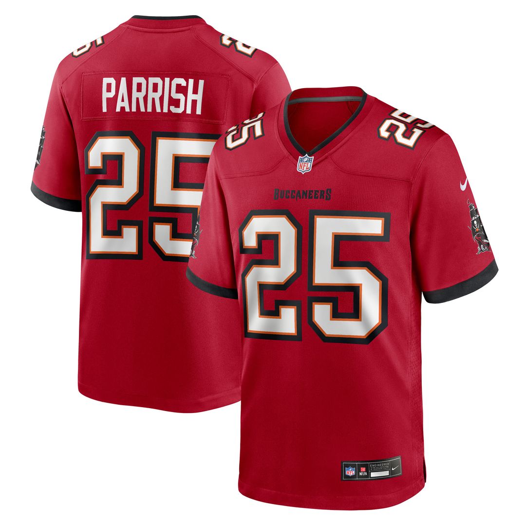 Jacob Parrish Tampa Bay Buccaneers Nike Team Game Jersey - Red Official NFL Team Apparel Football Fan Gear