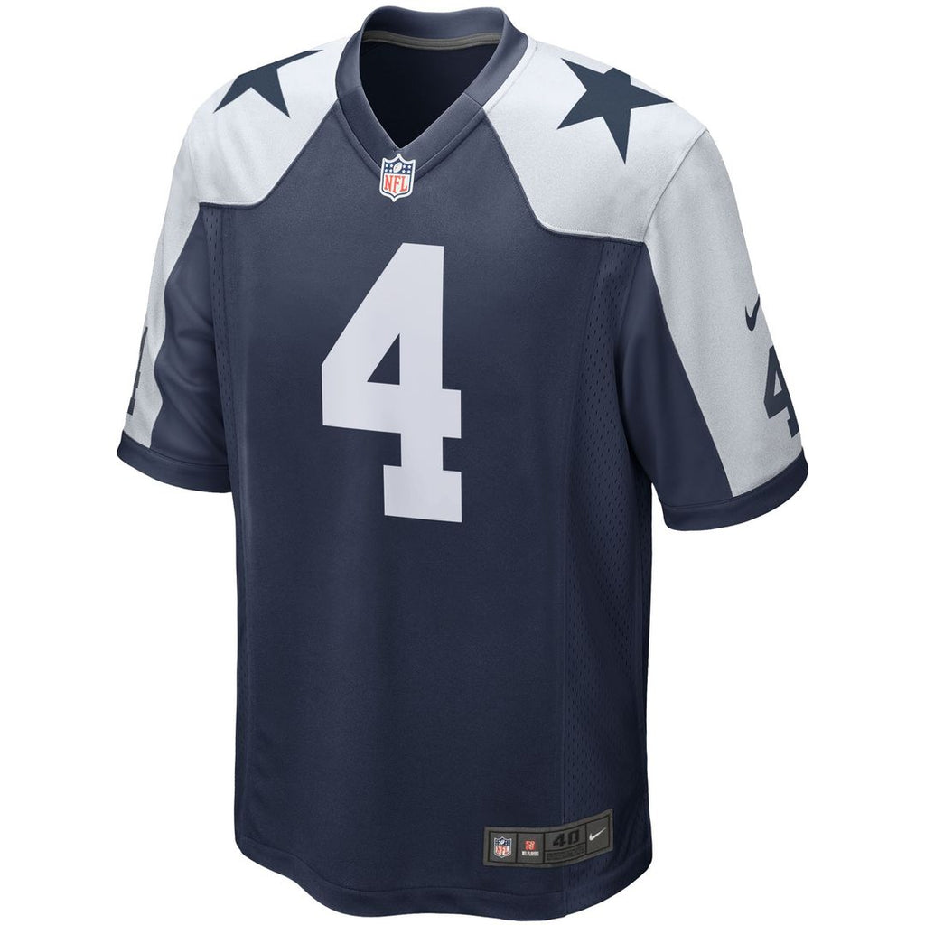 Dak Prescott Dallas Cowboys Nike Alternate Game Team Jersey - Navy Official NFL Team Apparel Football Fan Gear