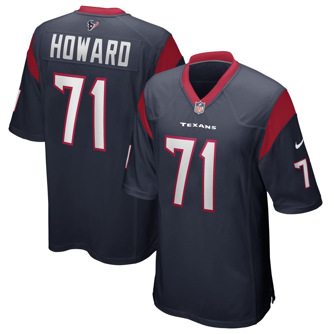 Tytus Howard Houston Texans Nike Game Jersey - Navy Official NFL Team Apparel Football Fan Gear