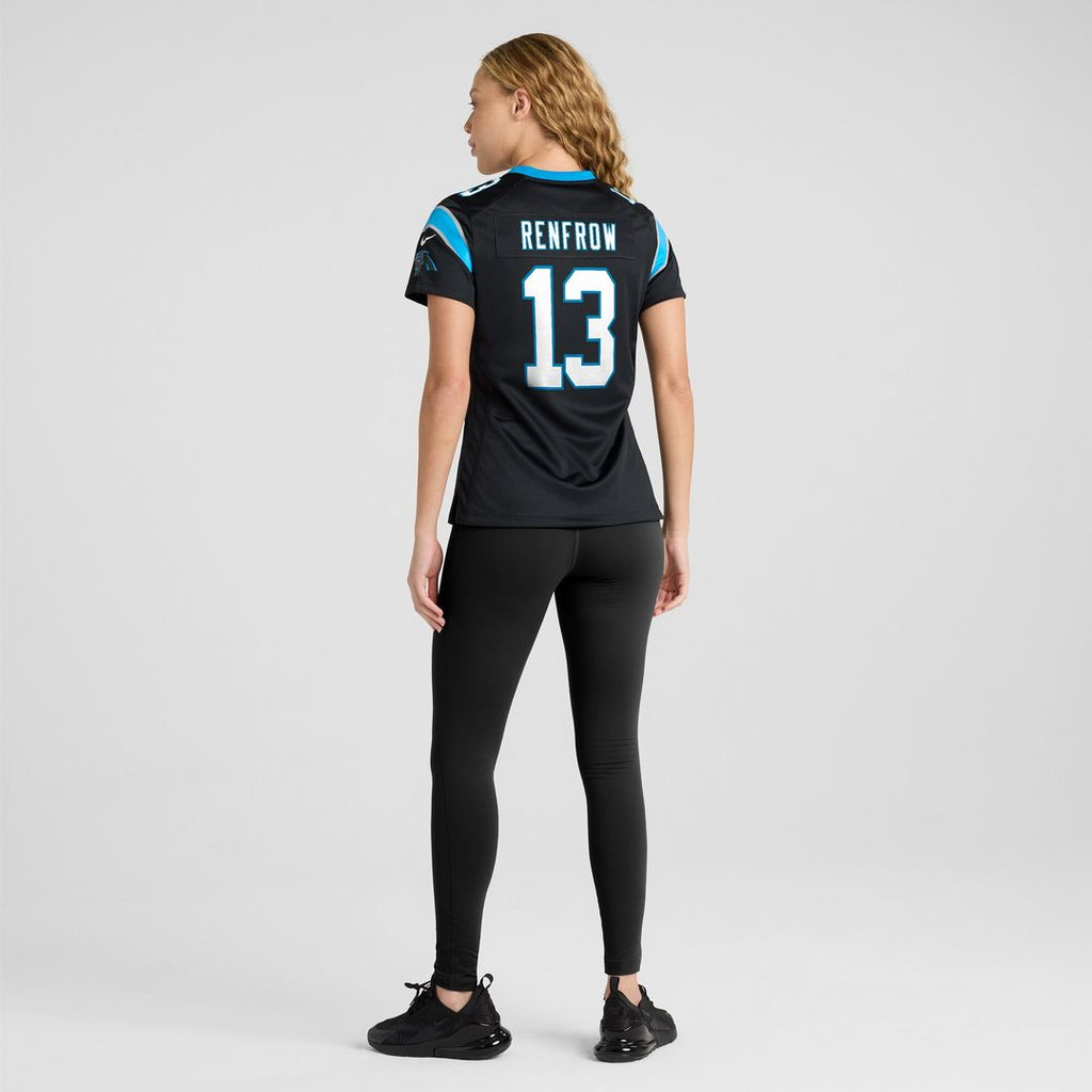 Hunter Renfrow Carolina Panthers Nike Women's Team Game Jersey - Black Official NFL Team Apparel Football Fan Gear