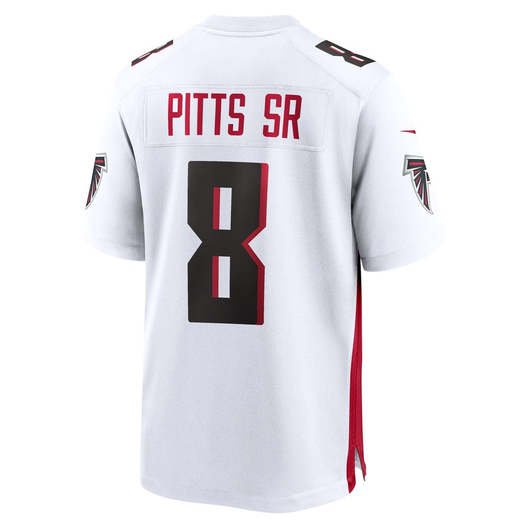 Kyle Pitts Sr. Atlanta Falcons Nike White Game Jersey - White Official NFL Team Apparel Football Fan Gear