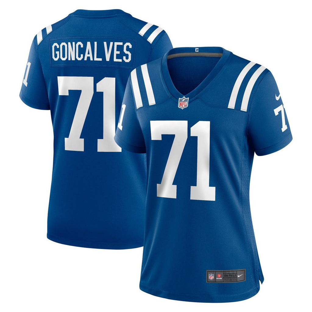 Matt Goncalves Indianapolis Colts Nike Women's Game Jersey - Royal Official NFL Team Apparel Football Fan Gear