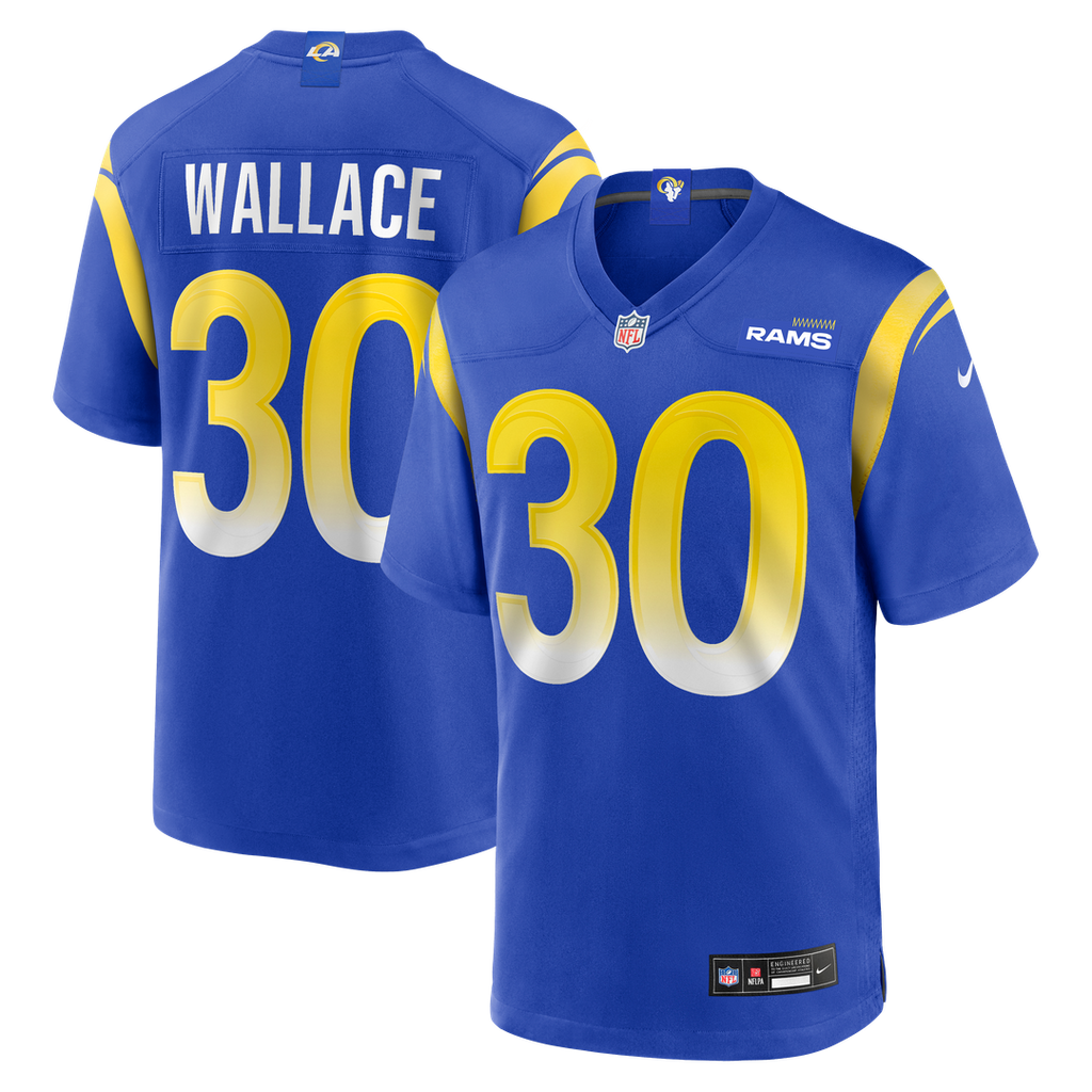 Josh Wallace Los Angeles Rams Nike Game Jersey - Royal Official NFL Team Apparel Football Fan Gear
