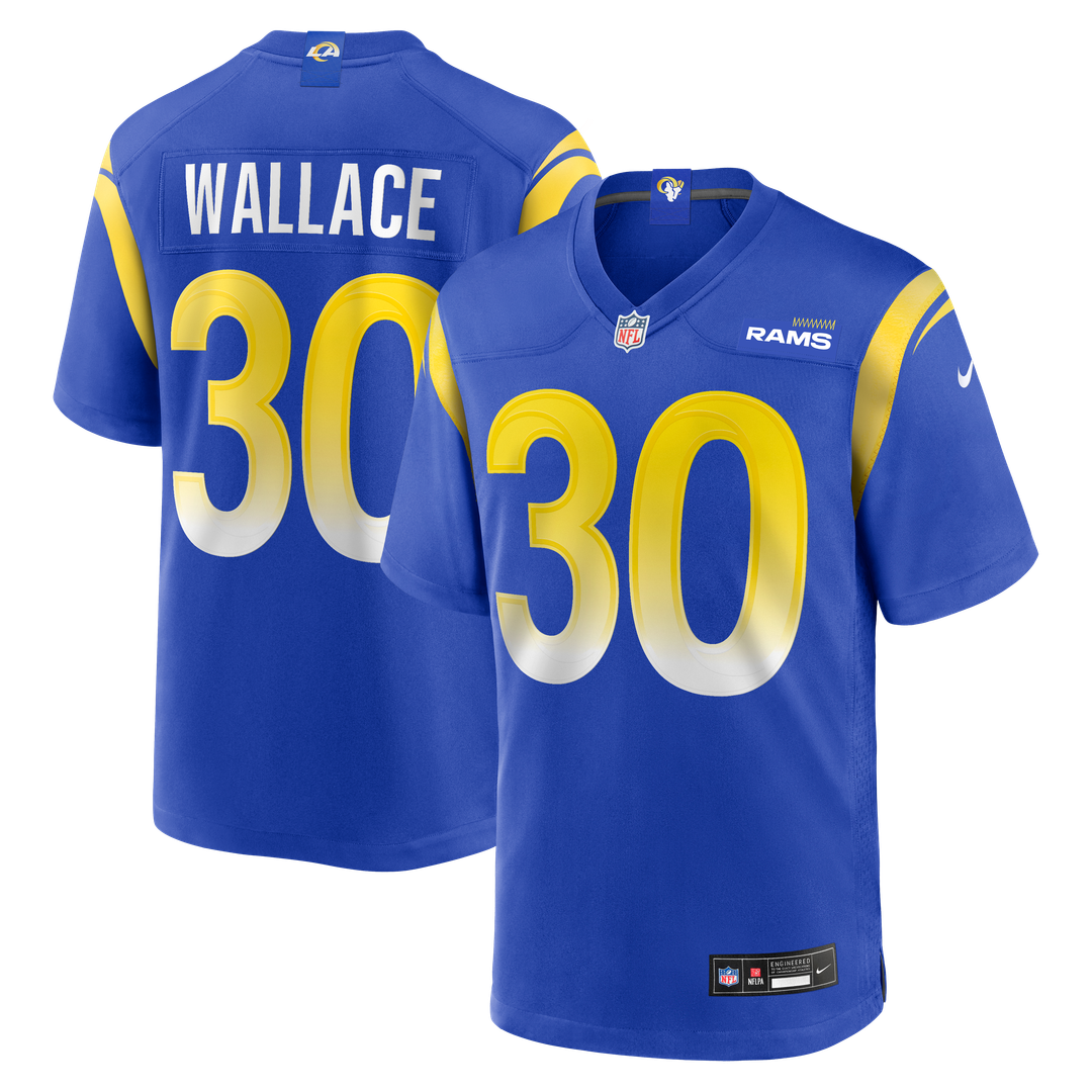 Josh Wallace Los Angeles Rams Nike Game Jersey - Royal Official NFL Team Apparel Football Fan Gear