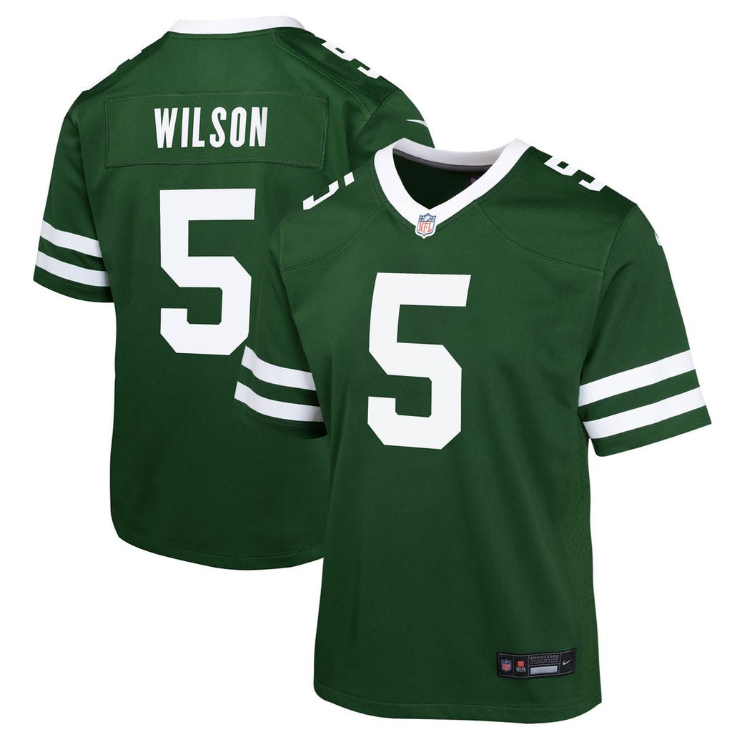 Garrett Wilson New York Jets Nike Youth Game Jersey - Green Official NFL Team Apparel Football Fan Gear
