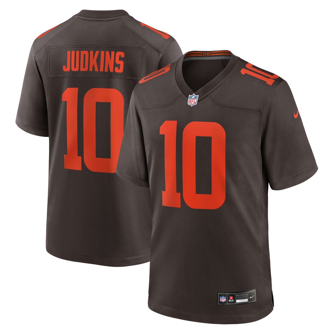 Quinshon Judkins Cleveland Browns Nike Alpha Dawg Game Jersey - Brown Official NFL Team Apparel Football Fan Gear