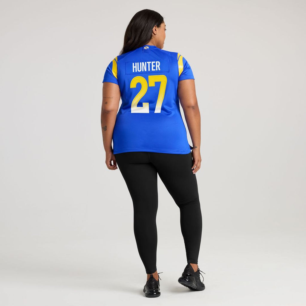 Jarquez Hunter Los Angeles Rams Nike Women's Team Game Jersey - Royal Official NFL Team Apparel Football Fan Gear