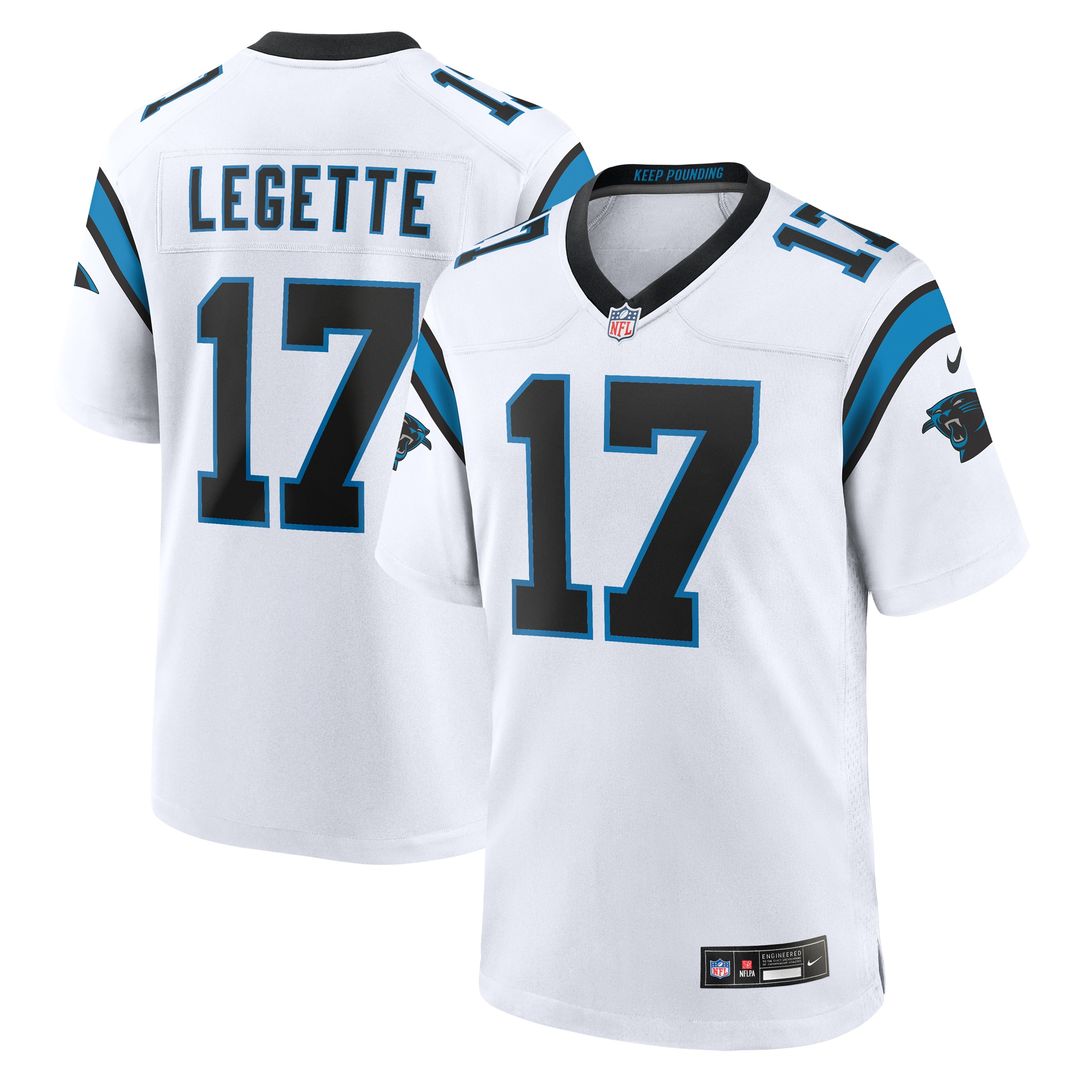 Xavier Legette Carolina Panthers Nike Alternate Game Jersey - Blue Official NFL Team Apparel Football Fan Gear