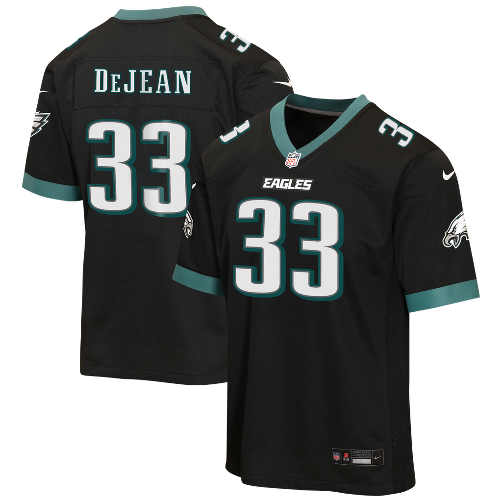 Cooper DeJean Philadelphia Eagles Nike Youth Alternate Game Jersey - Black Official NFL Team Apparel Football Fan Gear