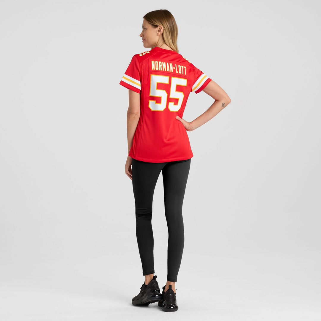 Omarr Norman-Lott Kansas City Chiefs Nike Women's Team Game Jersey - Red Official NFL Team Apparel Football Fan Gear