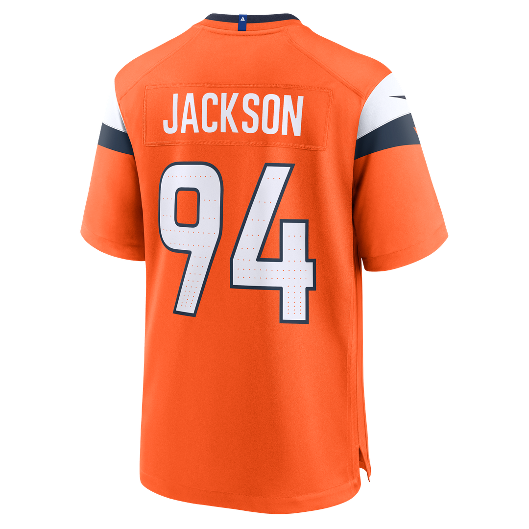 Jordan Jackson Denver Broncos Nike Team Game Jersey - Orange Official NFL Team Apparel Football Fan Gear