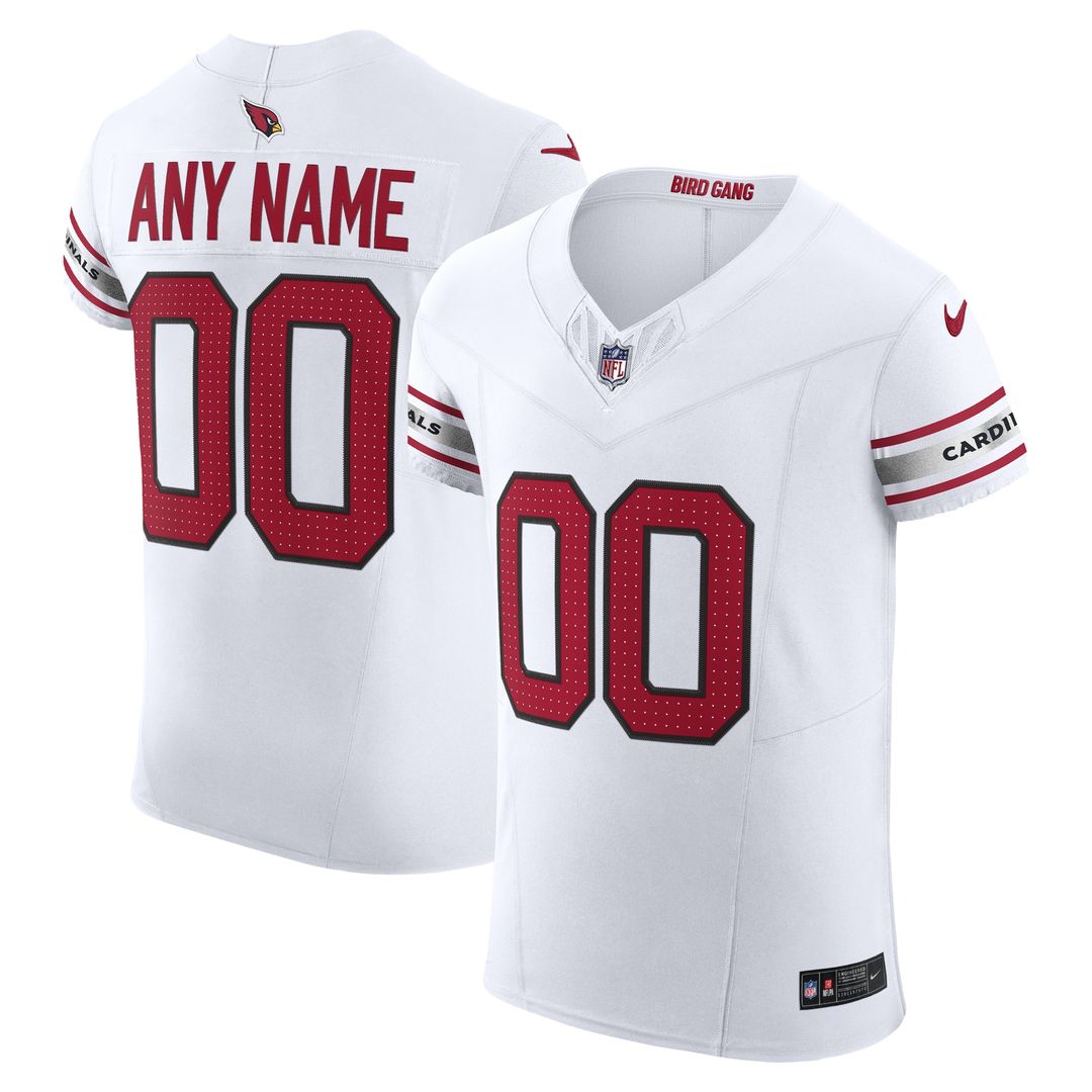 Arizona Cardinals Nike Vapor F.U.S.E. Elite Custom Jersey - White Official NFL Team Apparel Football Fan Gear