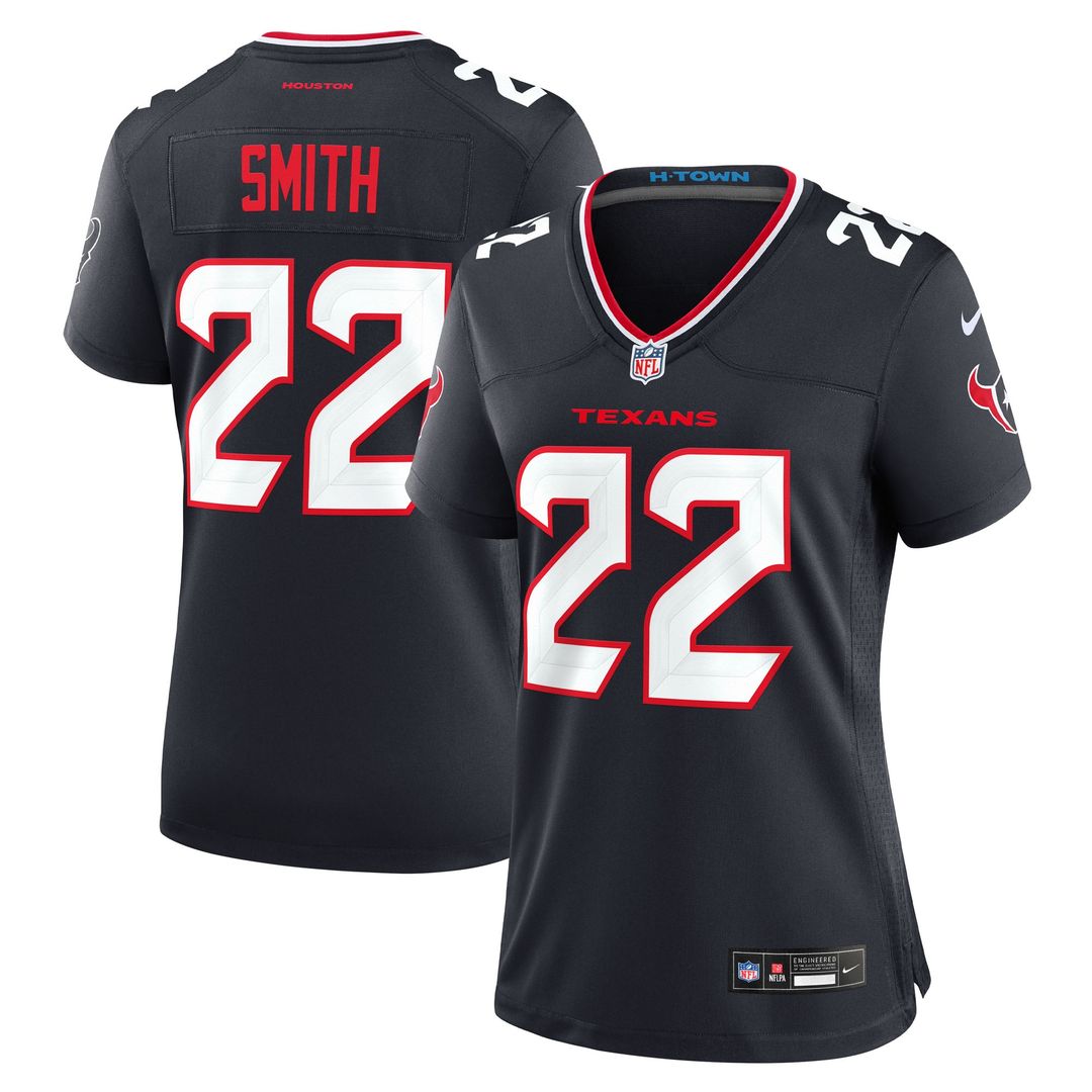 Jaylin Smith Houston Texans Nike Women's Team Game Jersey - Navy Official NFL Team Apparel Football Fan Gear