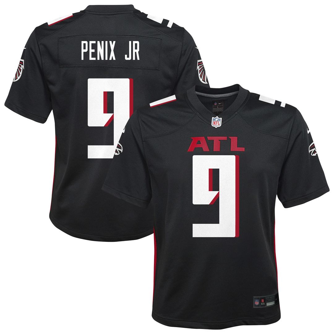 Michael Penix Jr. Atlanta Falcons Nike Youth Team Game Jersey - Black Official NFL Team Apparel Football Fan Gear
