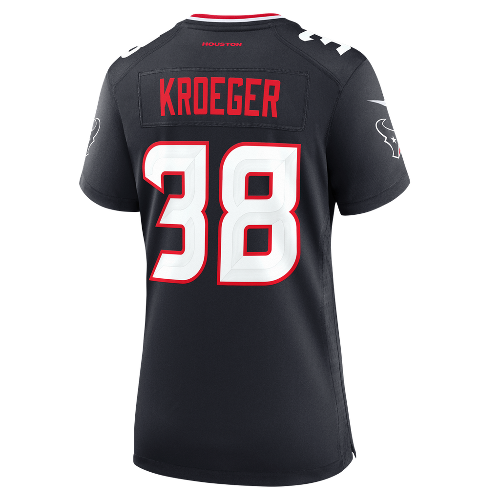 Kai Kroeger Houston Texans Nike Women's Team Game Jersey - Navy Official NFL Team Apparel Football Fan Gear