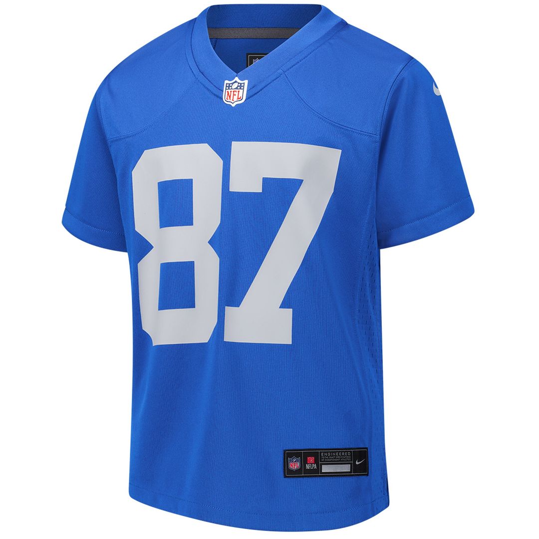 Sam LaPorta Detroit Lions Nike Youth Game Jersey - Blue Official NFL Team Apparel Football Fan Gear