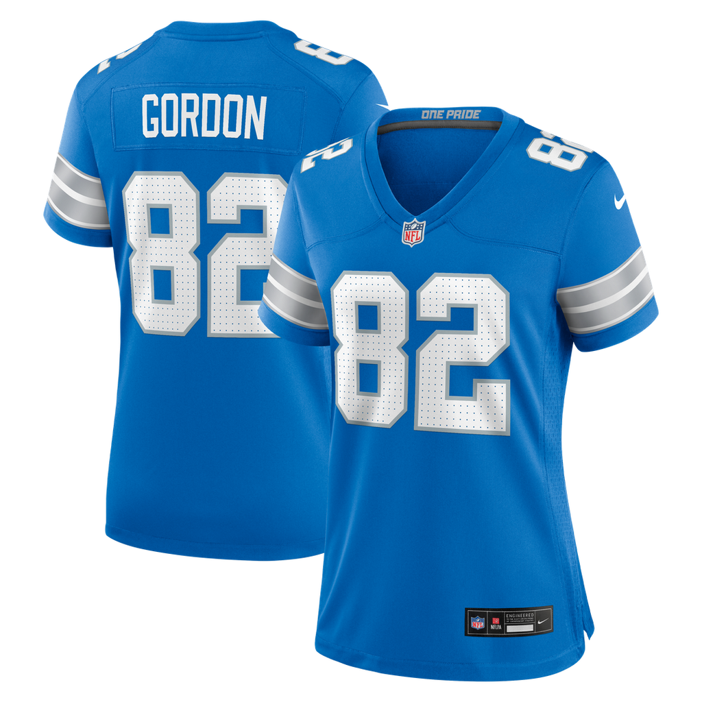 Thomas Gordon Detroit Lions Nike Women's Team Game Jersey - Blue Official NFL Team Apparel Football Fan Gear