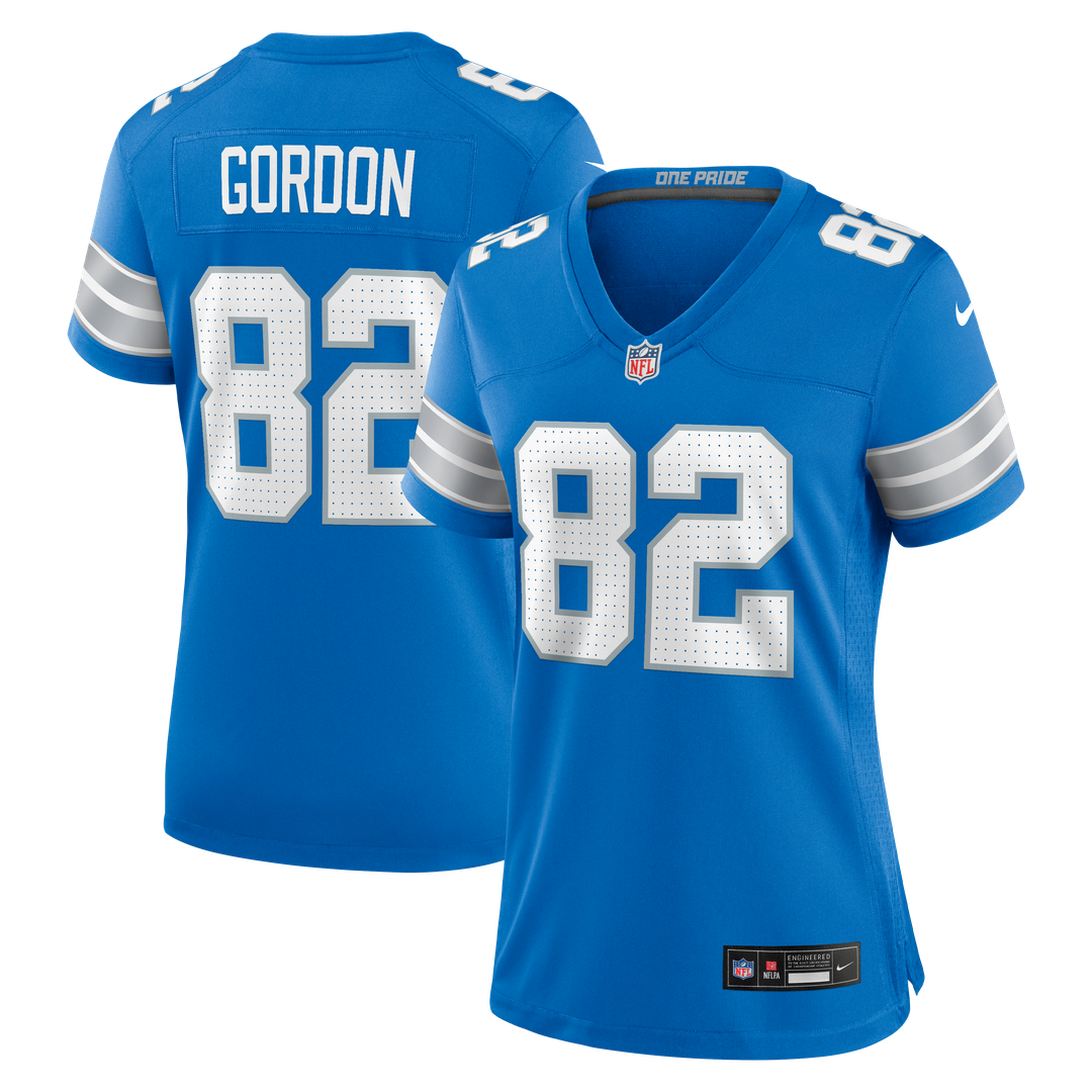 Thomas Gordon Detroit Lions Nike Women's Team Game Jersey - Blue Official NFL Team Apparel Football Fan Gear