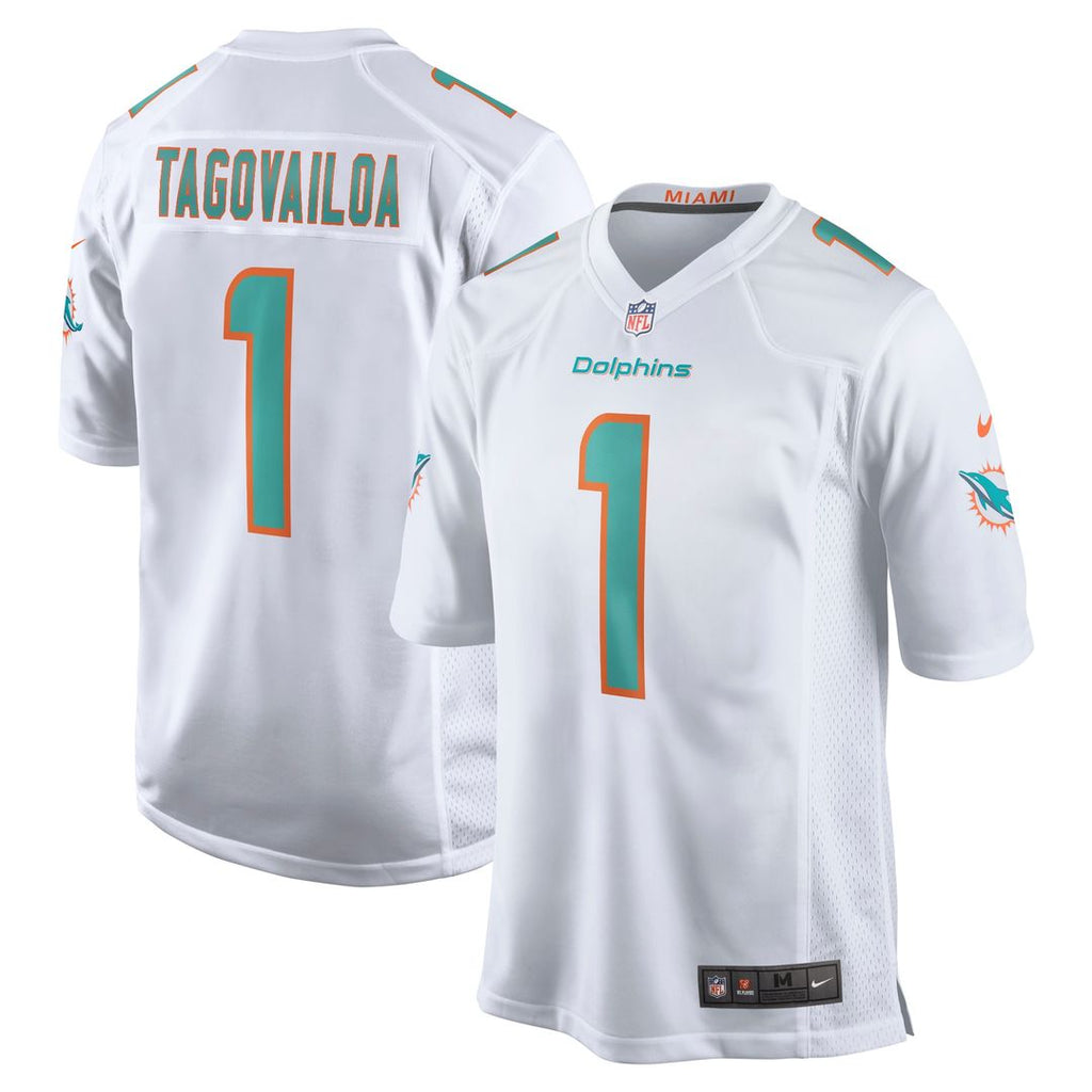 Tua Tagovailoa Miami Dolphins Nike Game Jersey - White Official NFL Team Apparel Football Fan Gear