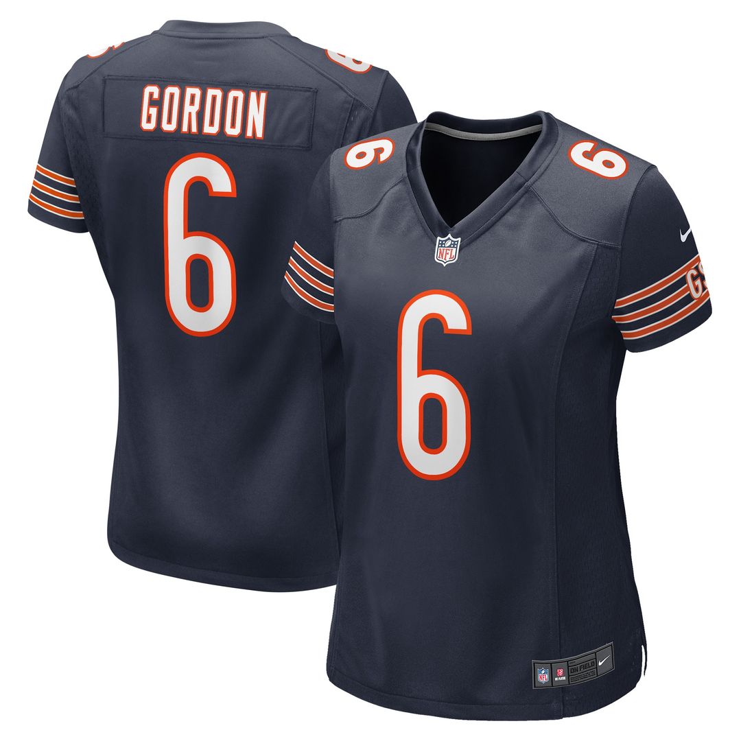 Kyler Gordon Chicago Bears Nike Women's Game Player Jersey - Navy Official NFL Team Apparel Football Fan Gear